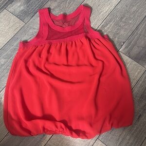 Women Red Sleeveless peplum style by Studio M.  Size Large